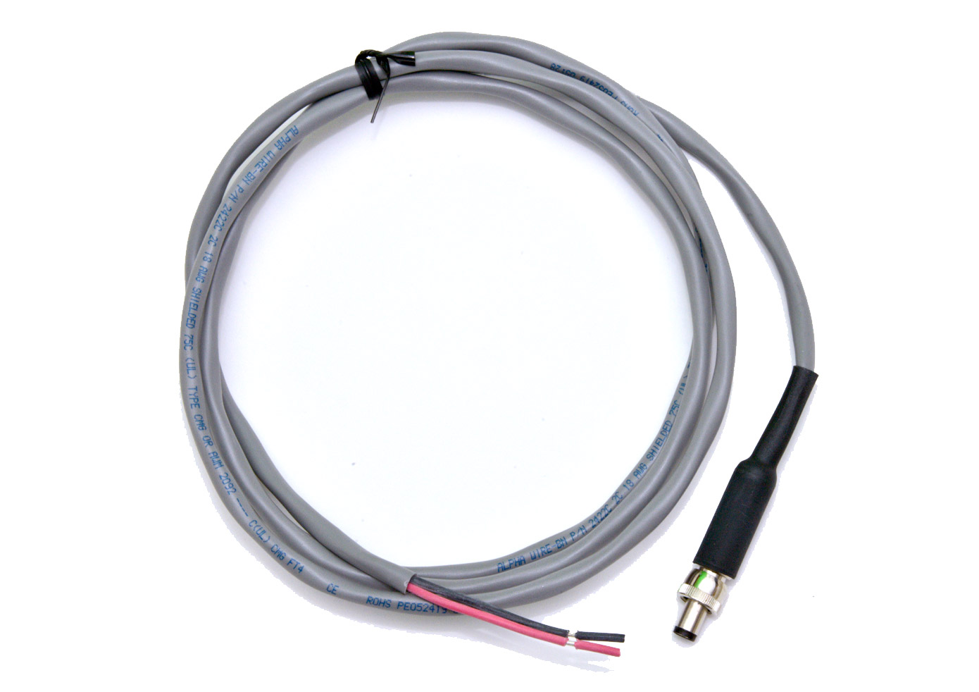 Cable, Input Power, DC Jack/Leads, 5 ft