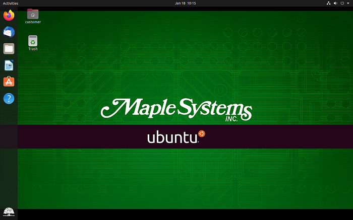 Ubuntu Linux Desktop Interface