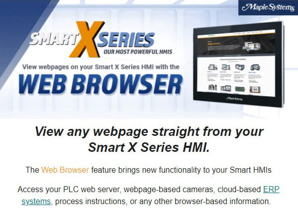 View-webpages from your HMI