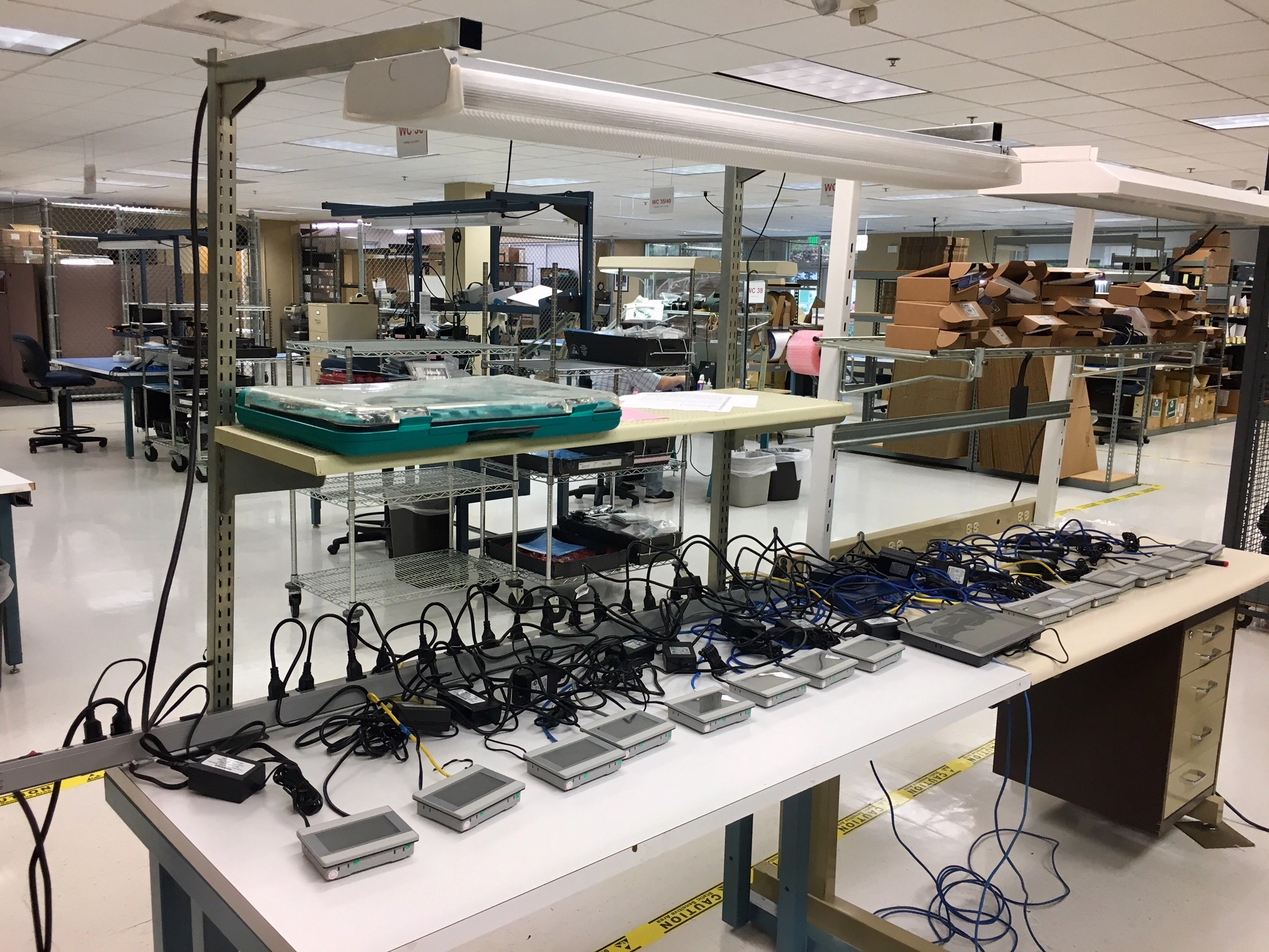 To facilitate the testing and prove out the solution, we set-up a test lab of 16 4.3” HMIs and 1 15” HMI at our facility.