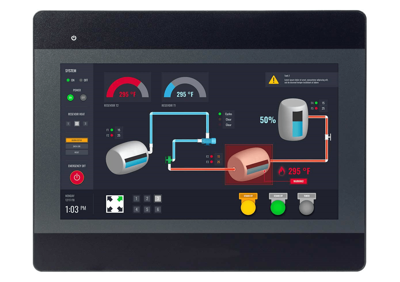 10 inch Basic HMI with Touchscreen and Graphic User Interface