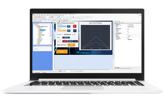 Screen view of laptop running MAPware software