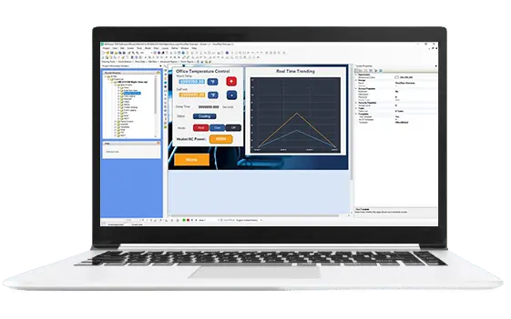 Screen view of laptop running MAPware software