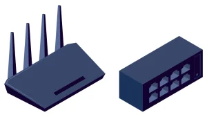 Preview of network devices represented as icons